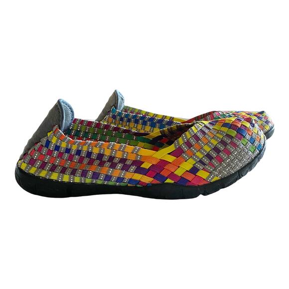 CORKYS Sidewalk Flat Ballerina Woven Multicolor Round Toe Shoe Lightweight 7 EUC - Picture 9 of 9